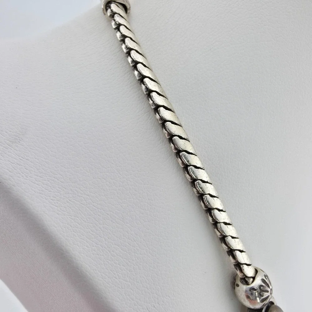 BRIGHTON 'Selene Neutral' Necklace SWAROVSKI Crystal Faux Pearl Silver Plate 18" - Picture 8 of 10
